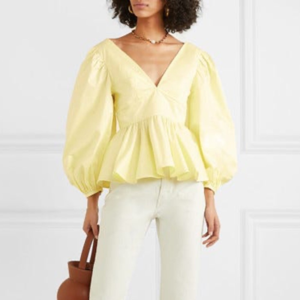Staud Luna Top in Yellow